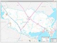 San Patricio, Tx Carrier Route Wall Map